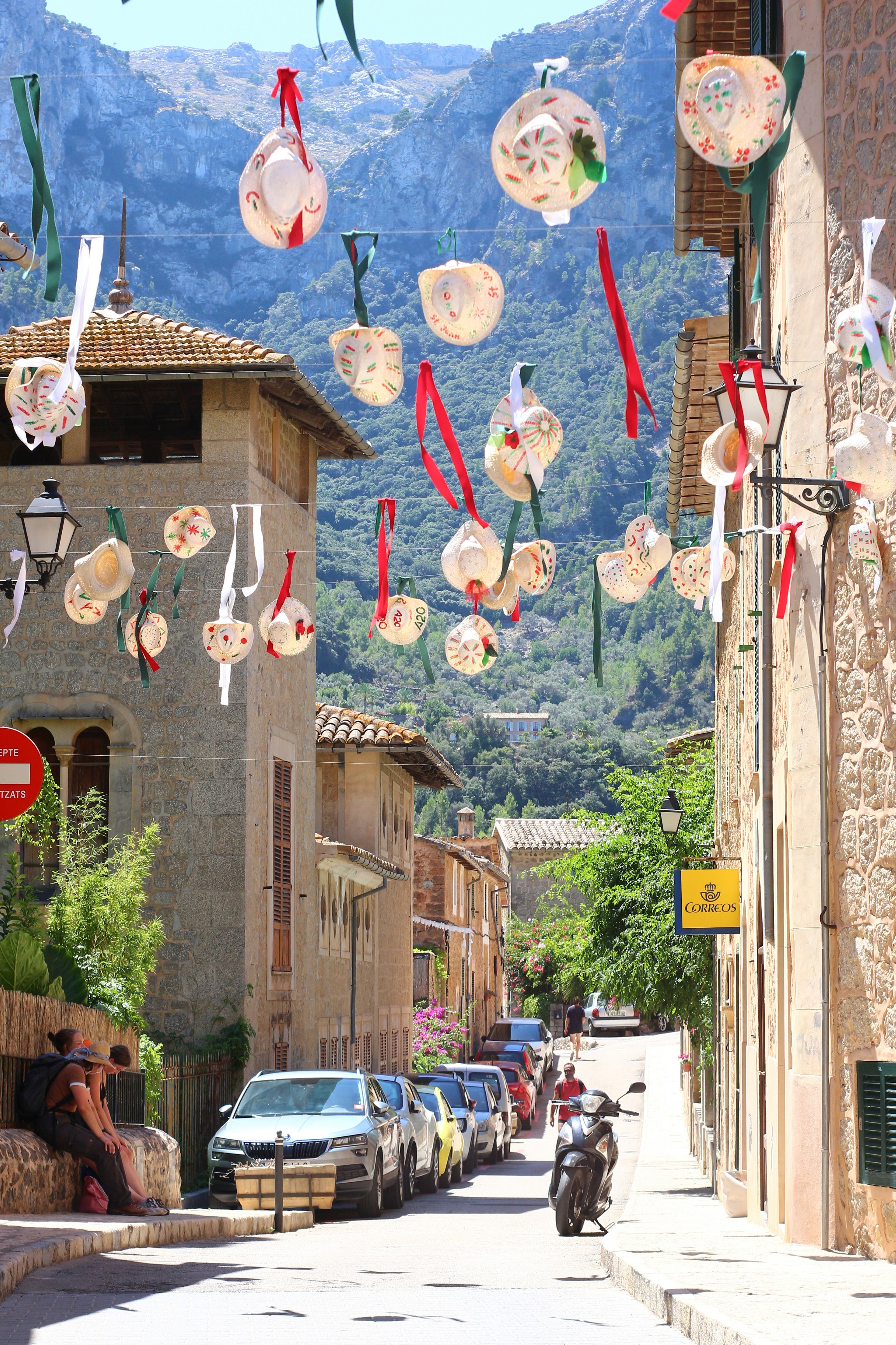 Deia village tucked into the Tramuntana mountains